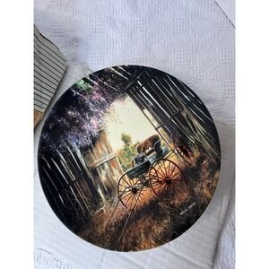W.S. George Maurice Harvey The Spring Buggy Country Nostalgia Plate 1989 Vintage